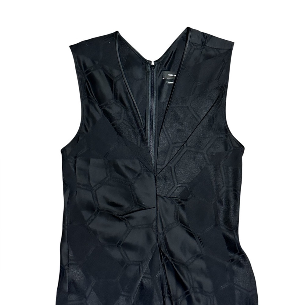 ISABEL MARANT Ravenax Black Midi Satin Dress - Picture 5 of 10